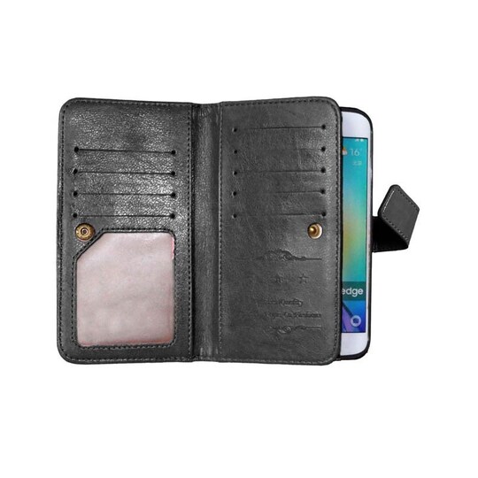 Lompakkotelo Flexi 9-kortti Samsung Galaxy S6 Edge (SM-G925F)  - pinkk