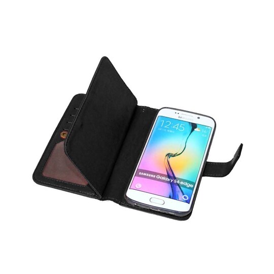 Lompakkotelo Flexi 9-kortti Samsung Galaxy S6 Edge (SM-G925F)  - punai