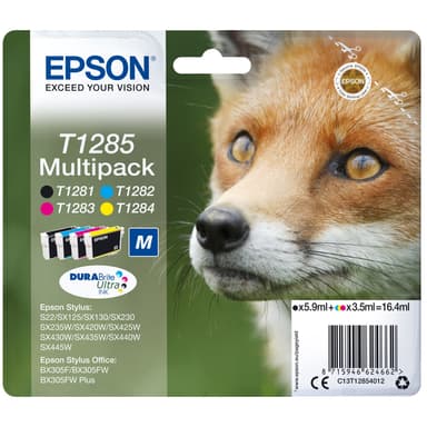 Epson DuraBrite Ultra T128 mustekasetti (4 värin monipakkaus)