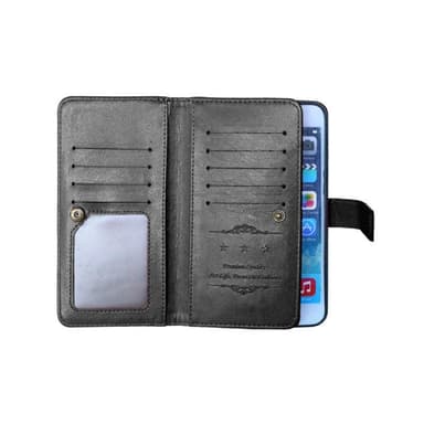 Lompakkotelo Flexi 9-kortti Apple iPhone 6 / 6S Plus  - ruskea