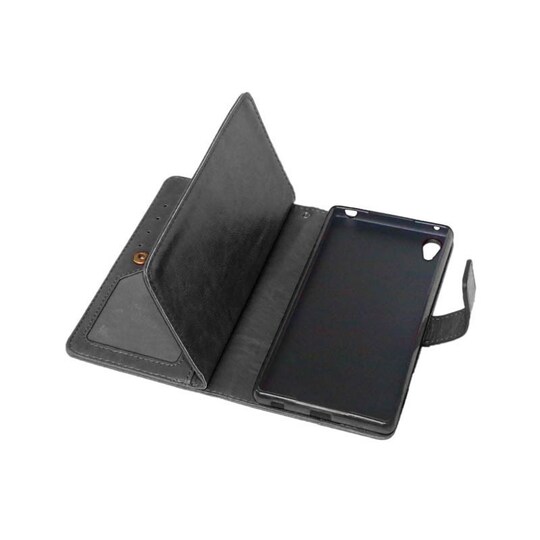Lompakkotelo Flexi 9-kortti Sony Xperia Z3 + (E6553)  - musta