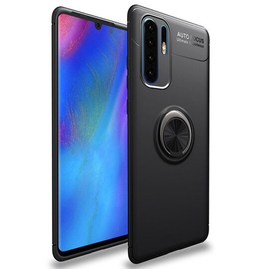 Huawei P30 Pro Slim Ring kotelo (VOG-L29)  - Musta / Rose