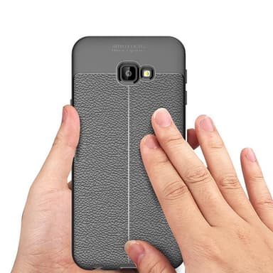 Nahkakuvioitu TPU kuori Samsung Galaxy J4 Plus 2018 (SM-J415F)  - puna