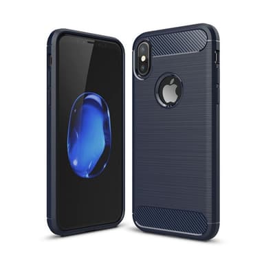 Harjattu TPU kuori Apple iPhone X / Xs  - punainen