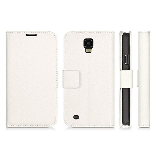 Lompakkokotelo 2-kortti Samsung Galaxy S4 ( GT -i9500)  - valkoinen