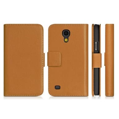 Lompakkokotelo 2-kortti Samsung Galaxy S4 ( GT -i9500)  - ruskea