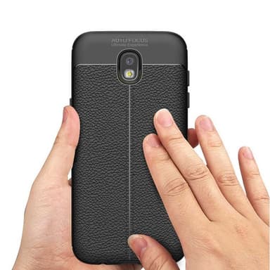 Nahkakuvioitu TPU kuori Samsung Galaxy J3 2017 (SM-J330F)  - sininen