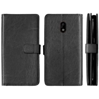 Lompakkotelo Flexi 9-kortti Nokia 3 (TA-1032)  - musta
