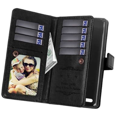 Lompakkotelo Flexi 9-kortti LG K9 2018 (X210N)  - punainen