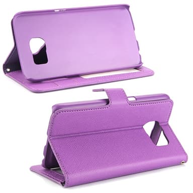 Lompakkokotelo Magneetti 2i1 Samsung Galaxy S6 (SM-G920F)  - violetti