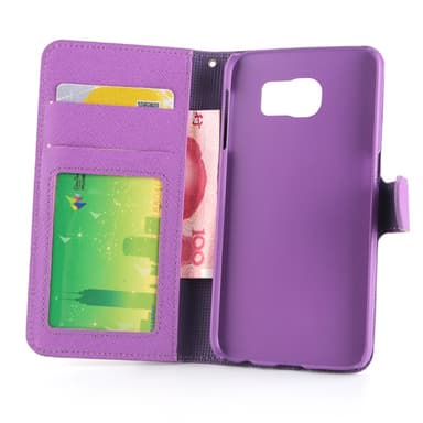 Lompakkokotelo Magneetti 2i1 Samsung Galaxy S6 (SM-G920F)  - violetti