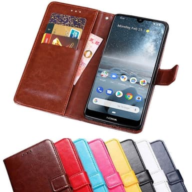 Lompakkokotelo 3-kortti Nokia 4.2 (TA-1157)  - tumma