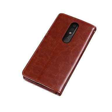 Lompakkokotelo 3-kortti Nokia 4.2 (TA-1157)  - ruskea
