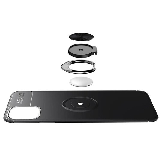 Slim Ring kotelo Apple iPhone 11 Pro (5.8 "")  - Musta / Sininen
