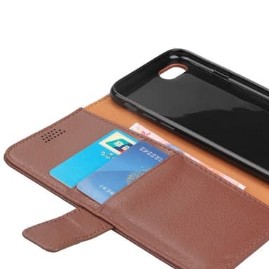 Lompakkokotelo 2-kortti Apple iPhone 7/8  - punainen