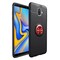 Slim Ring kotelo Samsung Galaxy J6 Plus (SM-J610F)  - Musta / punainen