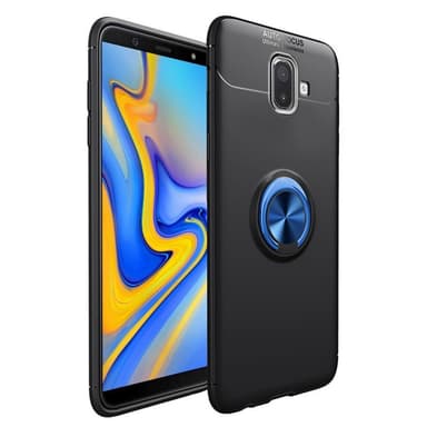 Slim Ring kotelo Samsung Galaxy J6 Plus (SM-J610F)  - Musta / Sininen