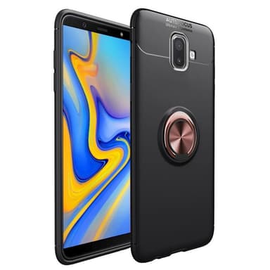 Slim Ring kotelo Samsung Galaxy J6 Plus (SM-J610F)  - Musta / Sininen