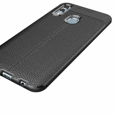 Nahkakuvioitu TPU kuori Huawei P Smart 2019 (POT-LX1)  - punainen