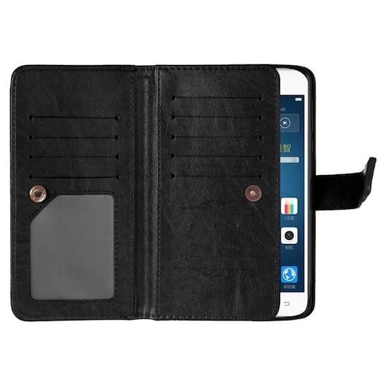 Lompakkotelo Flexi 9-kortti LG K3 (LS450)  - musta