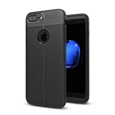 Nahkakuvioitu TPU kuori Apple iPhone 7 Plus  - harmaa