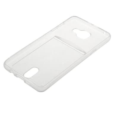 Silikonikuori kortilla Samsung Galaxy A3 2016 (SM-A310F)  - sininen