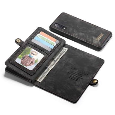 CaseMe Lompakkokotelo 11-kortti Samsung Galaxy A70 (SM-A705F)  - punai