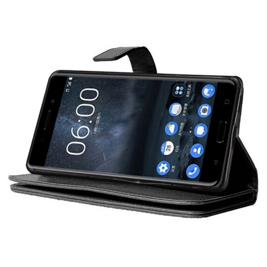 Lompakkotelo Flexi 9-kortti Nokia 8 Sirocco (TA-1005)  - Vaaleansinine