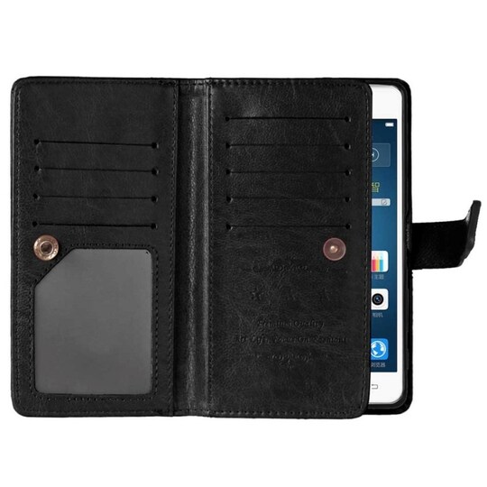 Lompakkotelo Flexi 9-kortti LG X Power (K220)  - musta