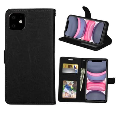 Lompakkokotelo 3-kortti Apple iPhone 11 (6.1 ")  - pinkki