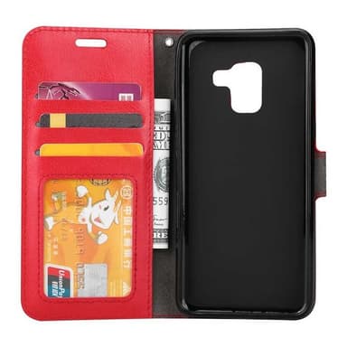Lompakkokotelo 3-kortti Samsung Galaxy A6 Plus 2018 (SM-A610F)  - valk