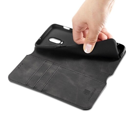 DG-Ming Lompakkokotelo 3-kortti OnePlus 6T (A6010)  - harmaa