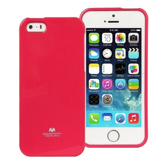 Mercury Jelly kotelo Apple iPhone 5.5S, 5SE  - punainen