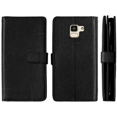 Lompakkotelo Flexi 9-kortti Samsung Galaxy J6 2018 (SM-J600F)  - pinkk