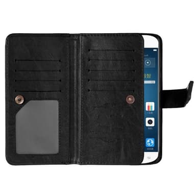 Lompakkotelo Flexi 9-kortti Huawei Y6 II (CAM-L21)  - ruskea