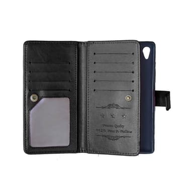 Lompakkotelo Flexi 9-kortti Sony Xperia Z5 Premium (E6853)  - Vaaleans
