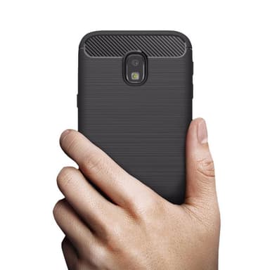 Harjattu TPU kuori Samsung Galaxy J5 2017 (SM-J530F)  - punainen