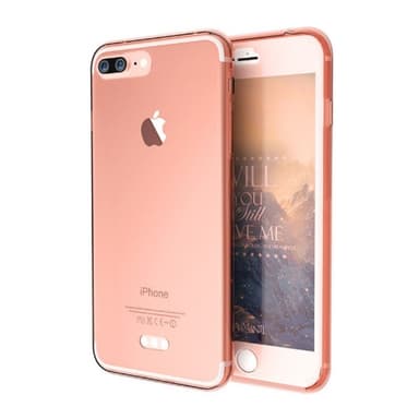 360° suojakuori Apple iPhone 7 Plus / 8 Plus  - läpinäkyvä