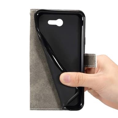 Lompakkokotelo 3-kortti Samsung Galaxy Xcover 4 / 4s  - valkoinen