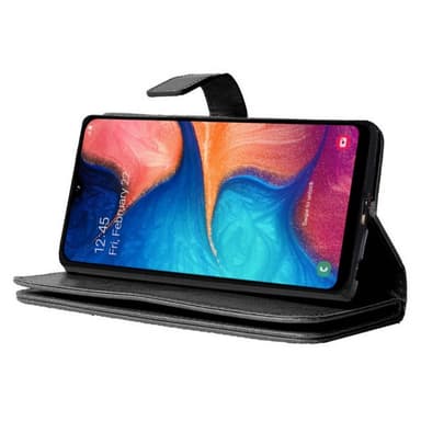 Lompakkotelo Flexi 9-kortti Samsung Galaxy A20e (SM-A202F)  - musta