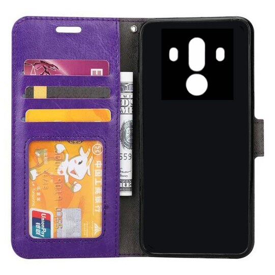 Lompakkokotelo 3-kortti Huawei Mate 10 Pro (BLA-L29)  - vaaleanpunaine