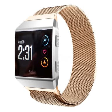 Milanese RSF terästä rannerengas Fitbit Ionic - Rose