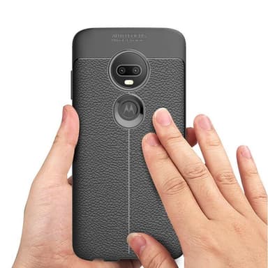 Nahkakuvioitu TPU kuori Motorola Moto G7 (XT1962)  - punainen