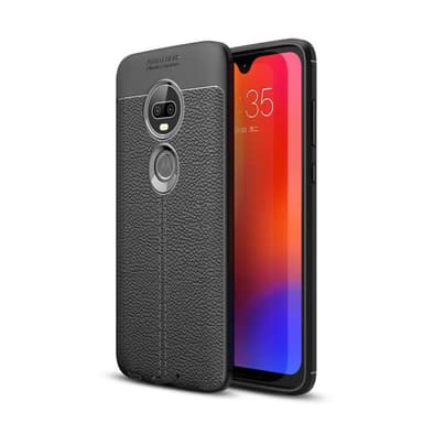 Nahkakuvioitu TPU kuori Motorola Moto G7 (XT1962)  - punainen