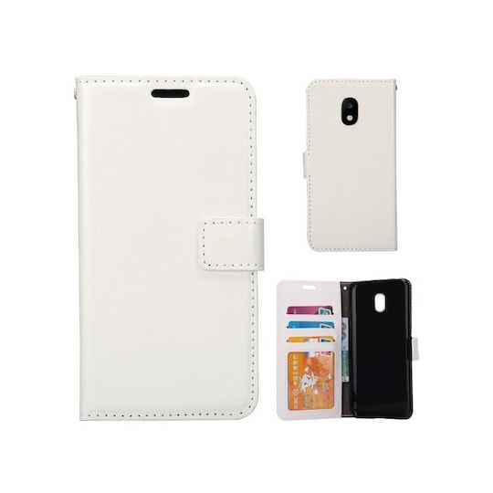 Lompakkokotelo 3-kortti Samsung Galaxy J5 2017 (SM-J530F)  - valkoinen