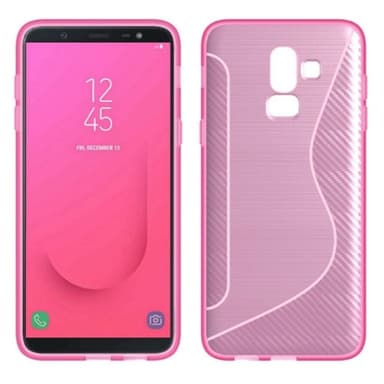 S Line Suojakuori Samsung Galaxy J8 2018 (SM-J800F)  - läpinäkyvä