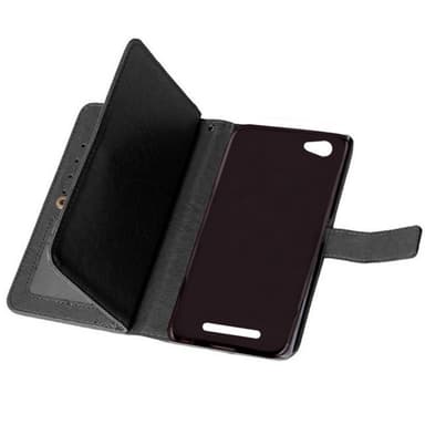 Lompakkotelo Flexi 9-kortti ZTE Blade A610  - musta