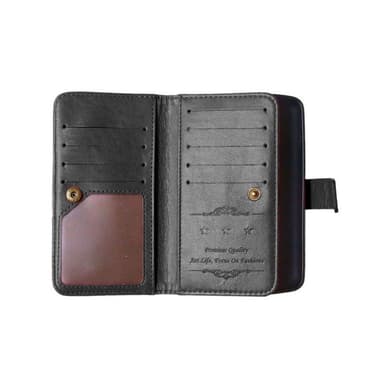 Lompakkotelo Flexi 9-kortti LG L70 / L65 (D280)  - musta