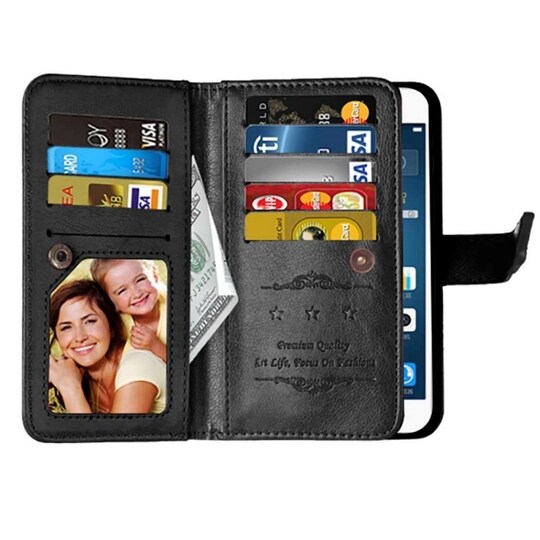 Lompakkotelo Flexi 9-kortti Motorola Moto G4 Play (XT1604)  - valkoine