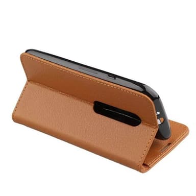 Lompakkokotelo 2-kortti Motorola Moto G3 (XT1550)  - ruskea